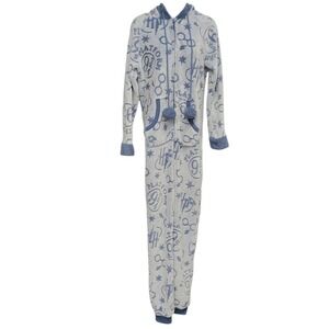 Harry Potter Fleece Hooded‎ Onesie Pajamas Platform Adult Sz Sm I488